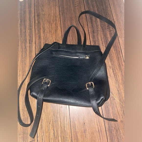 Backpack 🖤lightweight Black purse vegan leather travel backpack purse - Picture 10 of 14